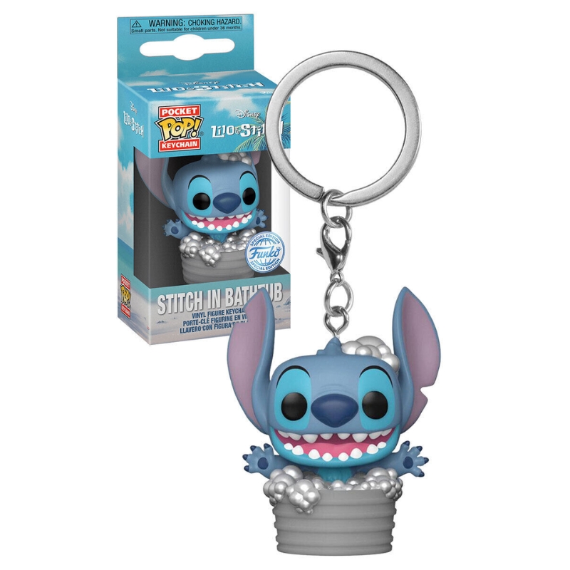 Llavero Stitch in Bathtub Funko Pop! Lilo & Stitch Disney