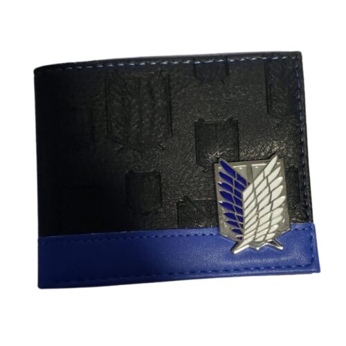 Billetera Escudo Alas de Libertad PT Shingeki no Kyojin Anime En cuerina