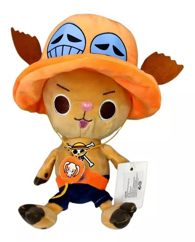 Peluche Chopper Disfrazado de Ace PT One Piece Anime 9"