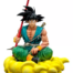 Figura Goku GT PT Dragon ball Anime Sentado sobre nube voladora