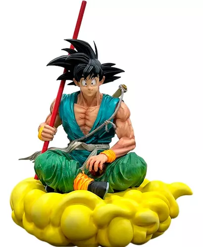 Figura Goku GT PT Dragon ball Anime Sentado sobre nube voladora