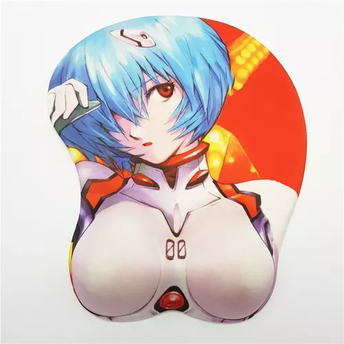 Pad Mouse Rei PT Evangelion Anime Con almohadillas de Senos