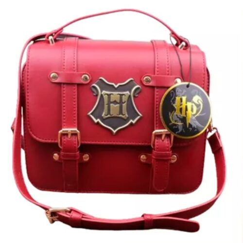 Bolso Hagwarts PT Harry Potter Fantasia Vinotinto