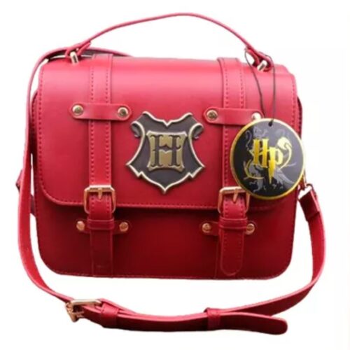 Bolso Hagwarts PT Harry Potter Fantasia Vinotinto
