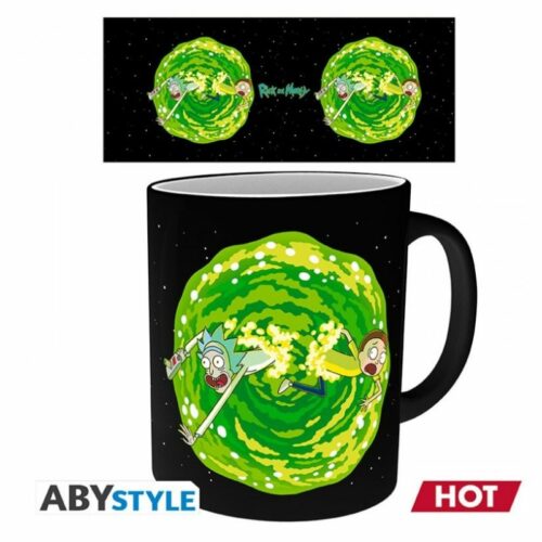 Mug Portal Heat Change Abysse Rick and Morty Animados 320 ml