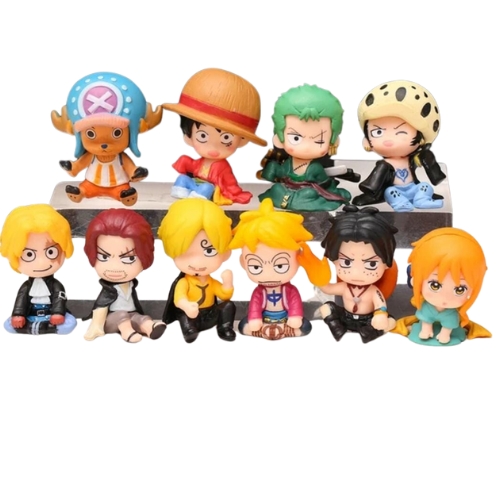 Figuras Set x10 Miniaturas PT One Piece Anime