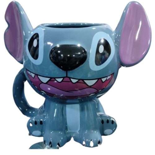 Mug Ceramico Stitch PT Lilo & Stitch Disney 3D Sentado