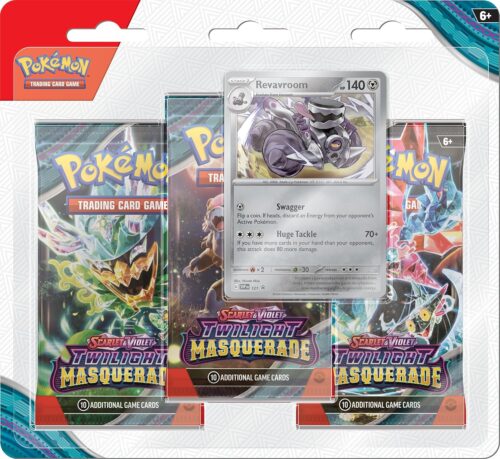 Set Cartas Pokémon TCG Twi Masque 3Pack Blist The Pokémon Company Pokémon Anime Español