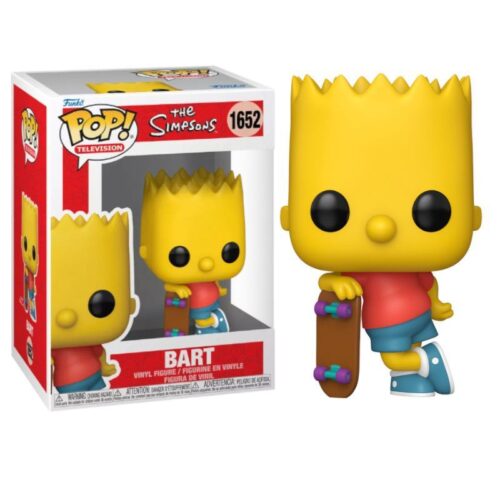 Figura Bart Simpsons w/ Skateboard PT Pop! The Simpsons Animados 1652