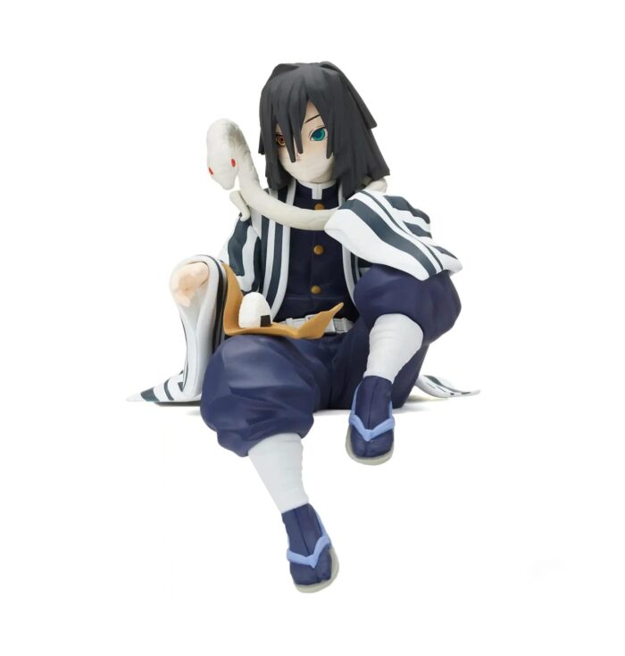Figura Obanai Iguro Bioworld Kimetsu No Yaiba Anime Comiendo