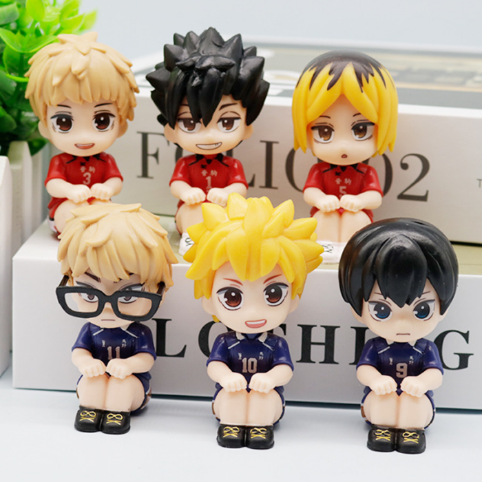 Figura Set X6 Haikyu!! PT Anime Sentados