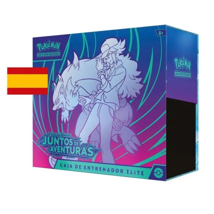 Set Cartas PKE ESCARLATA Y PURPURA 9 AVENTURAS COMPARTIDAS CAJA DE ENTRENADOR ELITE The Pokémon Company TCG Pokémon Anime Español