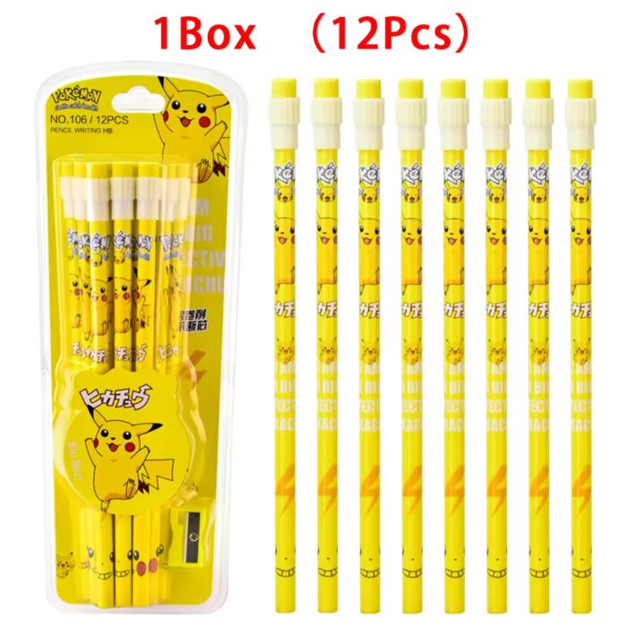 Set X 12 Lapices Pikachu PT Pokémon Anime