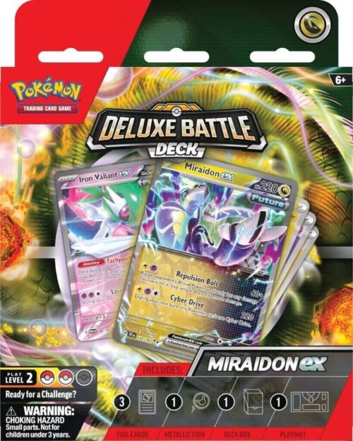 Set Cartas MIRAIDON EX DELUXE BATTLE DECK The Pokémon Company TCG Pokémon Anime Inglés