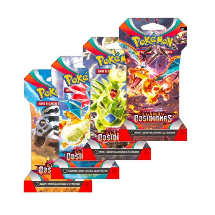 Set Cartas LLAMAS OBSIDIANAS The Pokémon Company TCG Pokémon Anime Español
