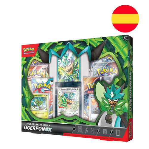 Set Cartas COLECCION PREMIUM OGERPON EX The Pokémon Company TCG Pokémon Anime Español