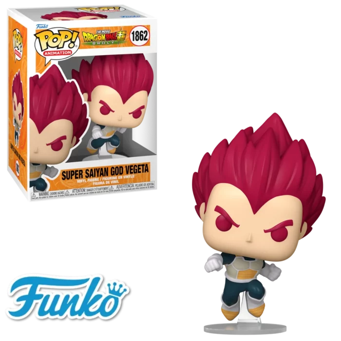 Figura Super Saiyan God Vegeta Funko Pop! Dragon Ball Anime 1862