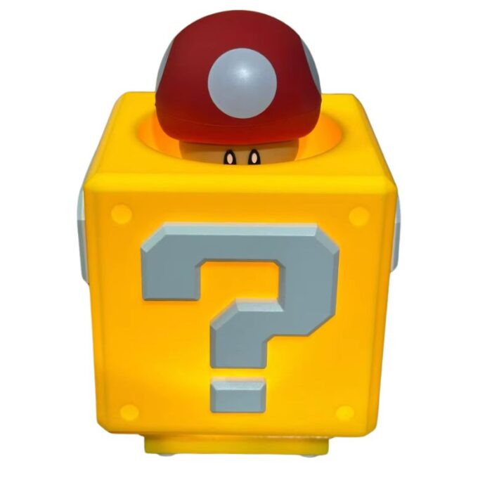 Lampara Cubo & Hongo PT Mario Bros. Videojuegos Rojo
