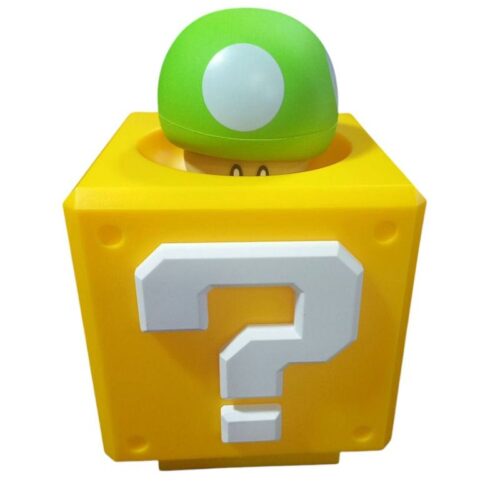 Lampara Cubo & Hongo PT Mario Bros. Videojuegos Verde