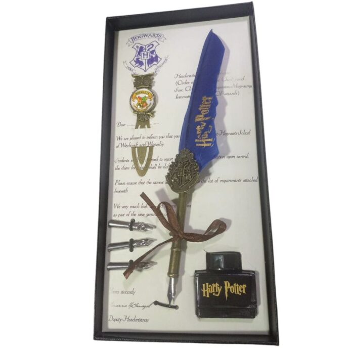 Pluma Casa Ravenclaw PT Harry Potter Fantasia