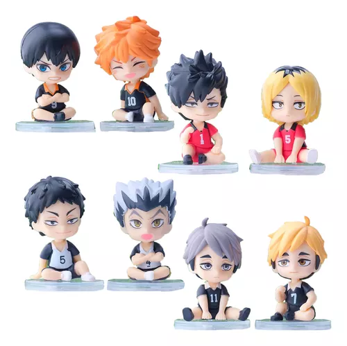 Figura Set X8 Haikyu!! PT Anime Sentados