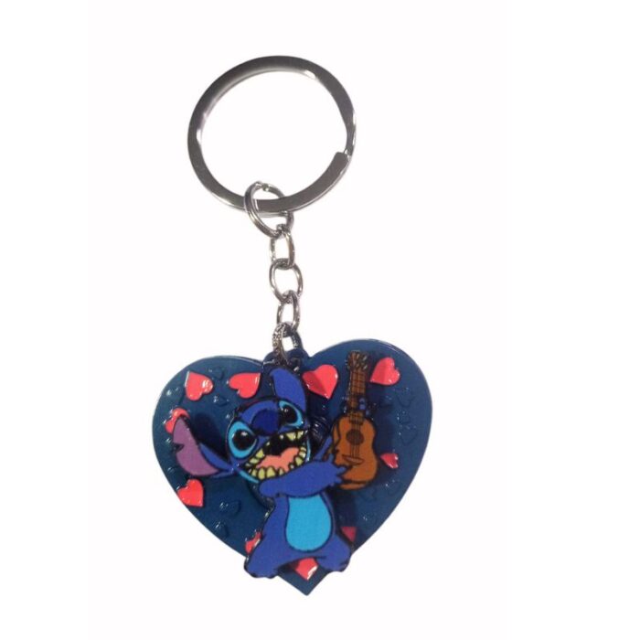 Llavero Griratorio Stitch con Guitarra PT Lilo & Stitch Disney
