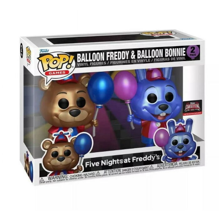 Figura Balloon Freddy & Balloon Bonnie Funko Pop! Five Nights at Freddy´s Videojuegos Pack 2 Funko Target Con Exclusive