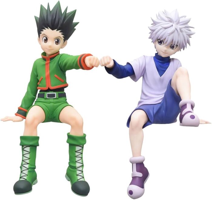 Figura Set X2 Killua Zoldyck & Gon Freecss PT Hunter X Hunter Anime Sentados