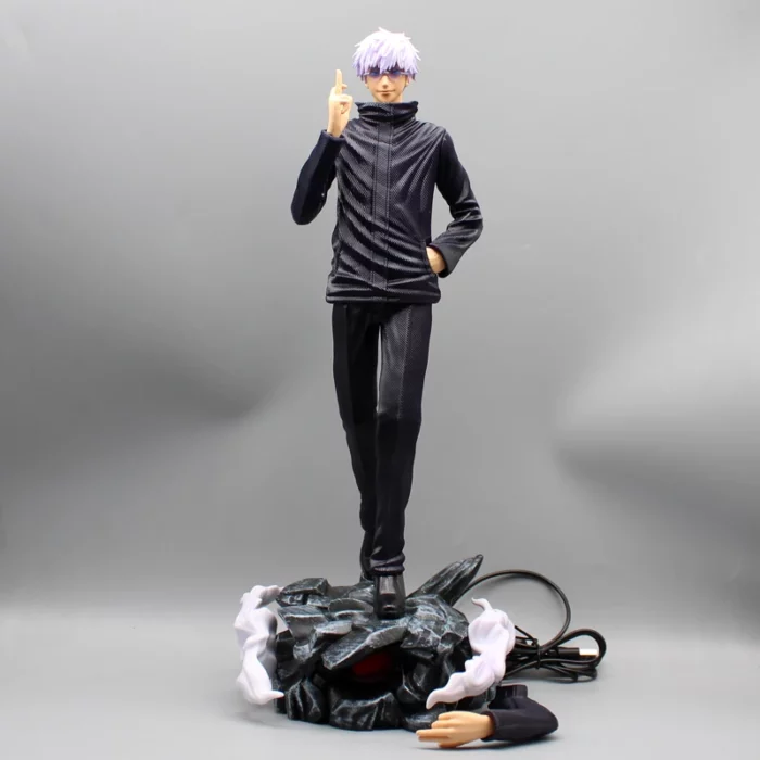Estatuilla Satoru Gojo PT Jujutsu Kaisen Anime Con Luz 45 cm, Partes Intercambiables