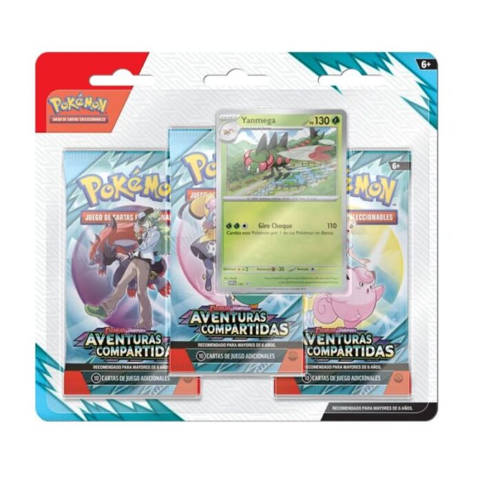 Set Cartas Aventuras Compartidas 3PK BLIST The Pokémon Company TCG Pokémon Anime ESP