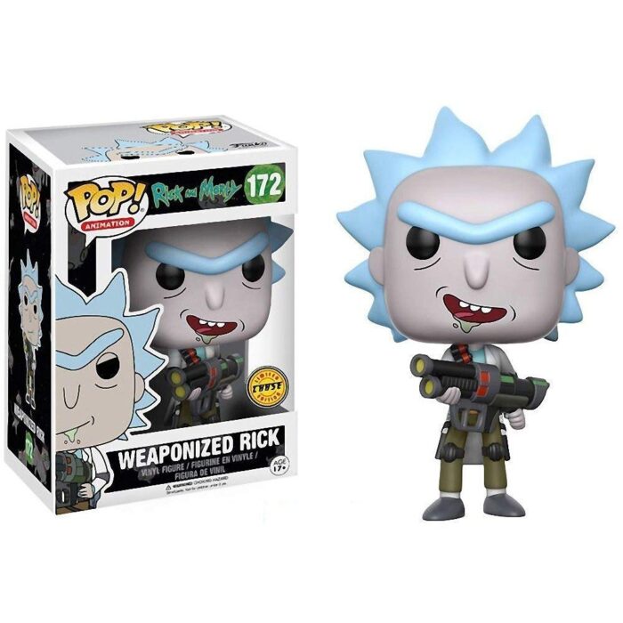 Figura Weaponized Rick Funko Pop! Rick & Morty Animados Chase Limited Edition 172