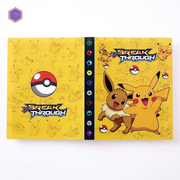 Album Pikachu & Eevee PT Pokémon Anime Holográfico