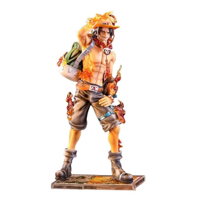Figura Portgas D. Ace PT One Piece Anime Con Llamas, Partes Intercambiables