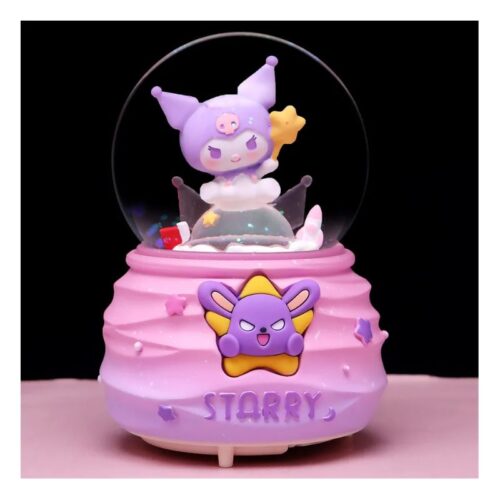 Bola / Esfera de Nieve Kuromi PT Hello Kitty Animados