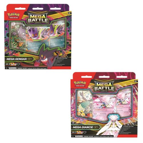 Set Cartas Mega Battle Deck - Mega Diancie ex / Mega Gengar ex The Pokémon Company TCG Pokémon Anime ING