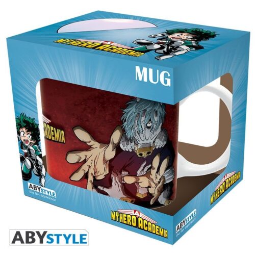 Mug Deku y All Might Vs. Tomura Shigaraki ABYstyle My Hero Academia Anime 320 ml