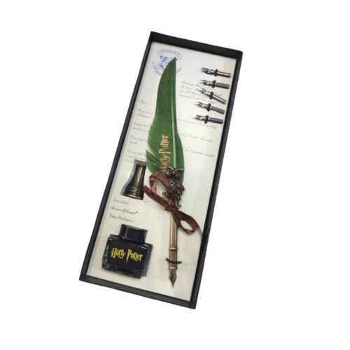 Set Pluma de Escribir Slytherin PT Harry Potter Fantasia Con Sello
