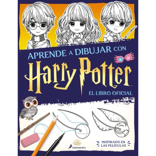 Libro Aprende a dibujar con Harry Potter Salamandra Fantasia Libro oficial