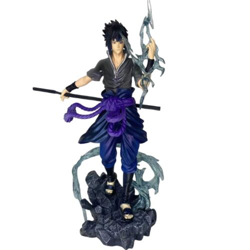 Figura Sasuke Uchiha PT Naruto Anime Técnica Chidori