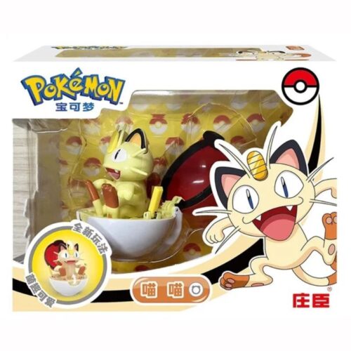 Figura Pokebola Meowth PT Pokémon Anime