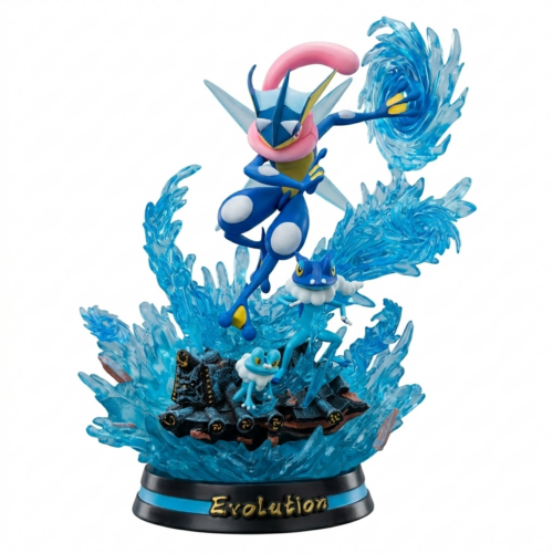 Figura / Estatuilla Lampara Evolución de Greninja PT Pokémon Anime