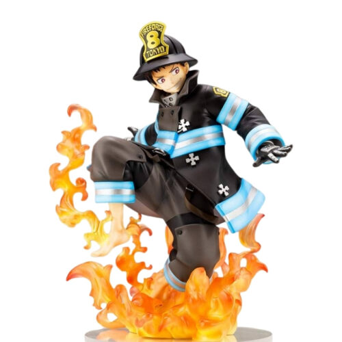 Figura Shinra Kusakabe PT Fire Force Anime Con Huellas del Demonio
