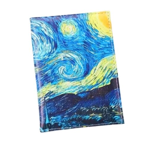 Funda de Pasaporte La noche estrellada de Van Gogh PT Iconos