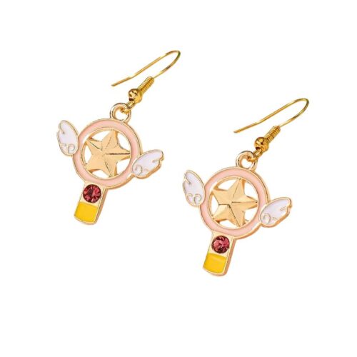 Aretes Varita Mágica PT Sakura Card Captor Anime