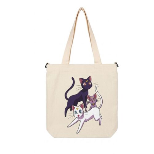Tote Bag Luna, Artemis y Diana de Sailor Moon Anime